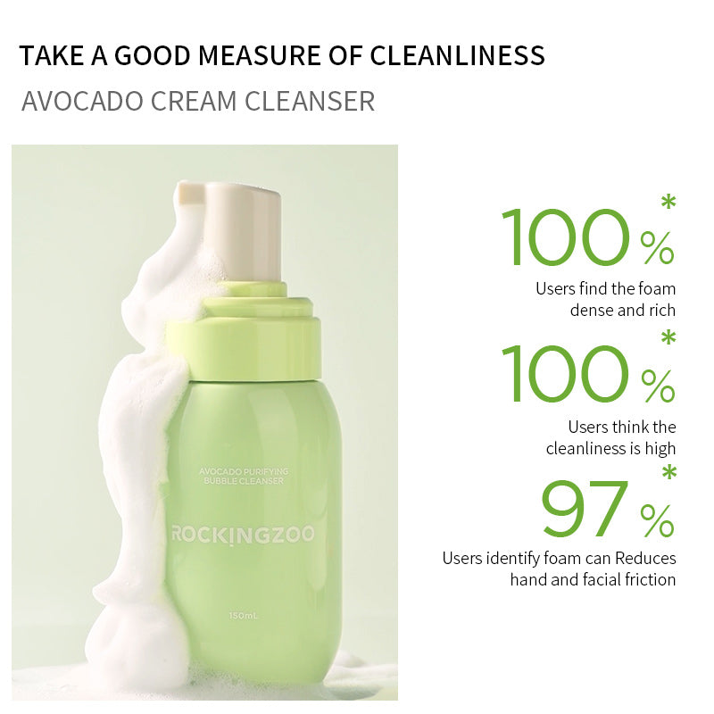 Rockingzoo Avocado Bubble Cleanser 150ml