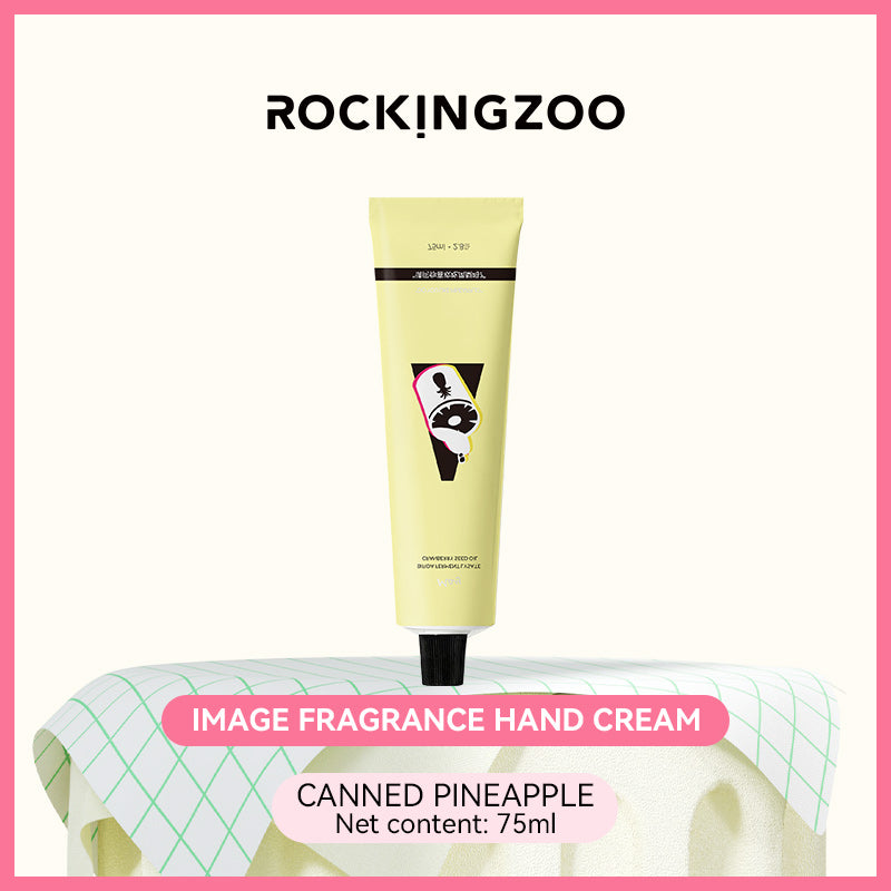 Rocking zoo Plant Fragrance Hand Cream Moisturizes, Hydrates, and Provides Long-Lasting Scent - Convenient 75ml Size