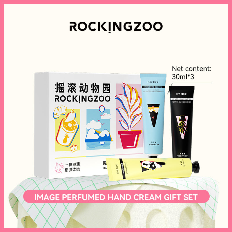 Rockingzoo 1994 Hand Cream Gift Box Lock Moisturizing Tender Gift portable 30ml*3